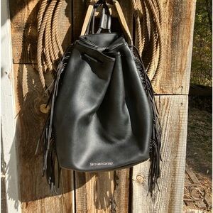 Victoria’s Secret fringy drawstring bucket/backpack bag, FUN!